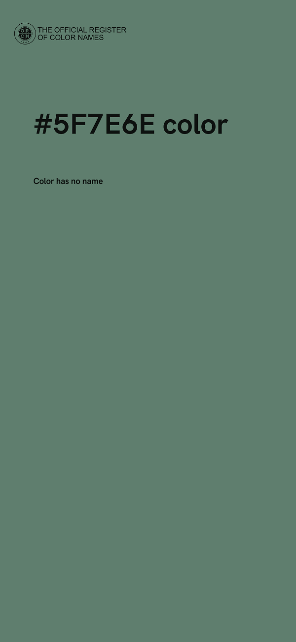 #5F7E6E color image