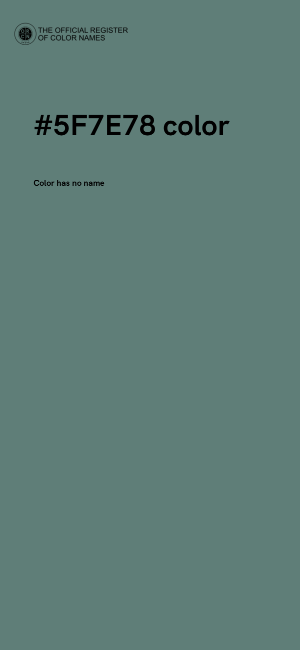 #5F7E78 color image