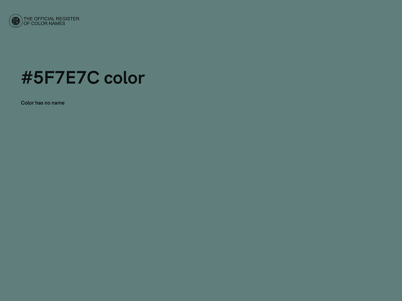 #5F7E7C color image