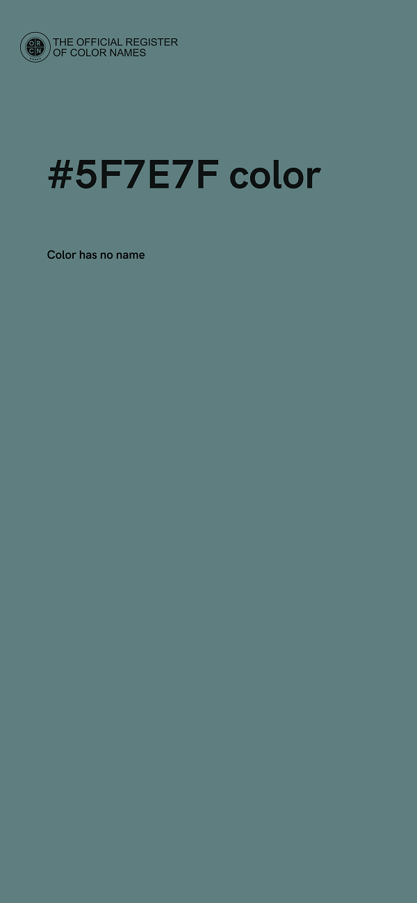 #5F7E7F color image