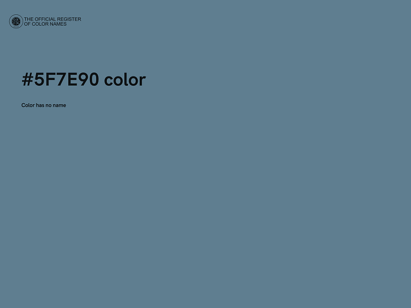 #5F7E90 color image