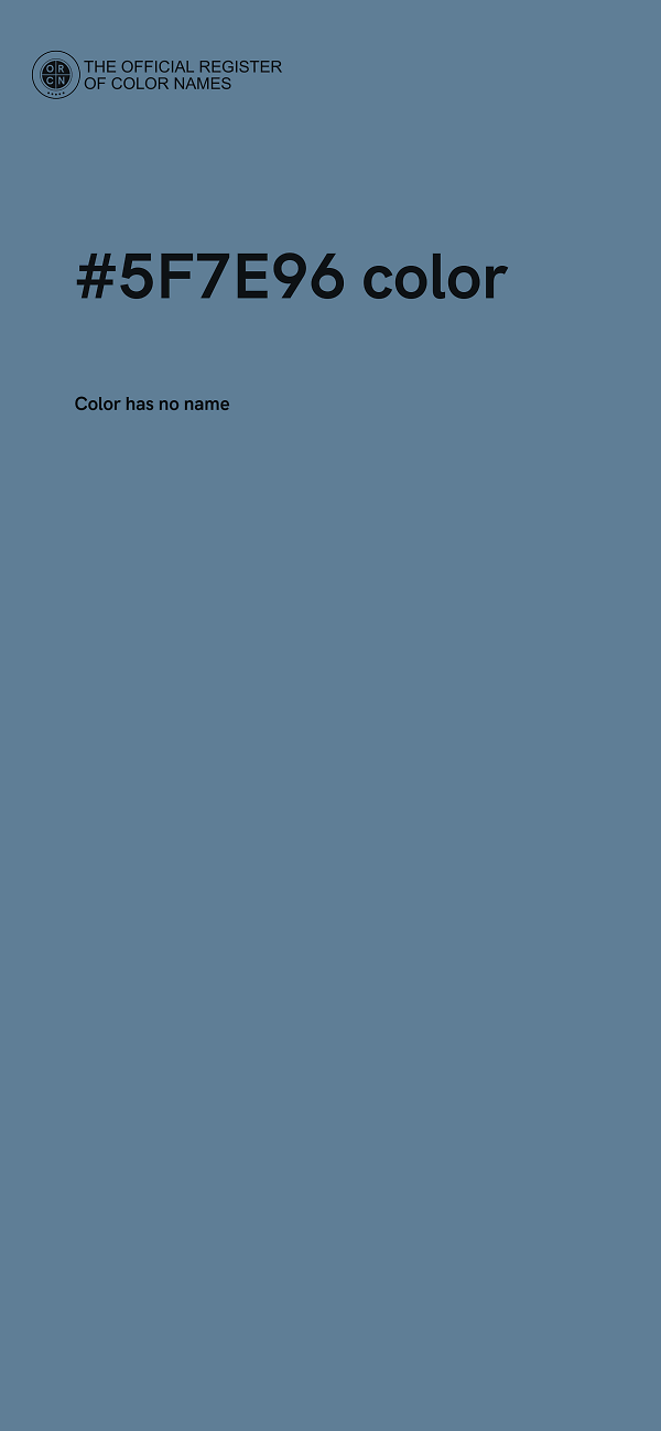 #5F7E96 color image