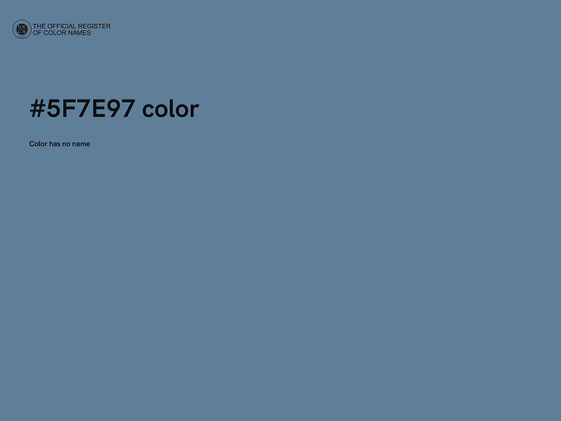 #5F7E97 color image