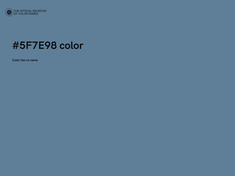 #5F7E98 color image