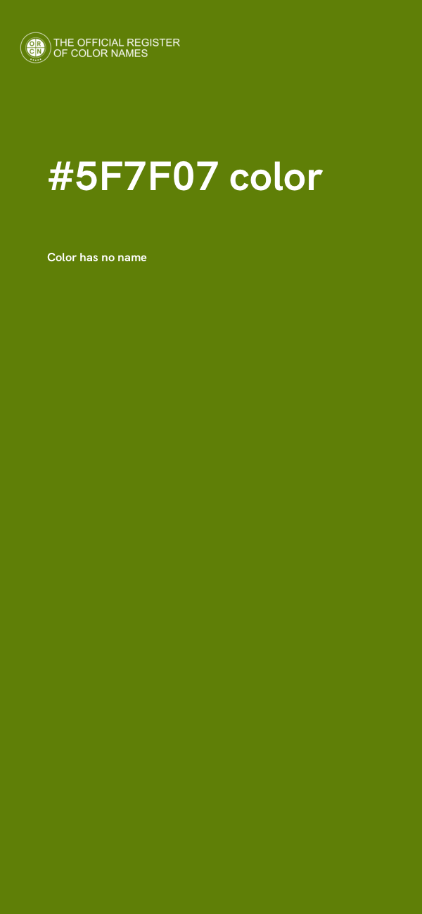 #5F7F07 color image