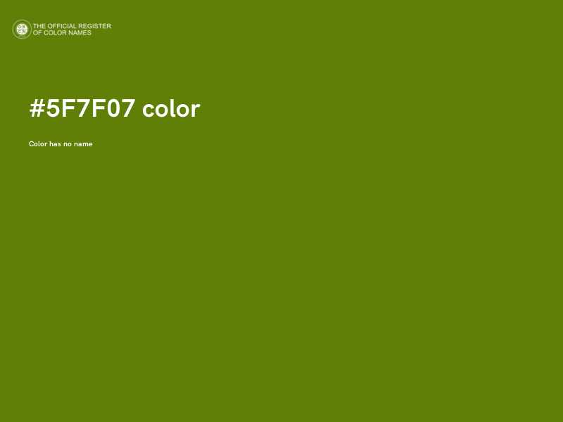#5F7F07 color image
