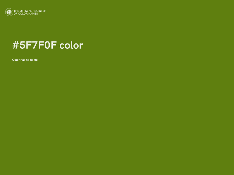 #5F7F0F color image