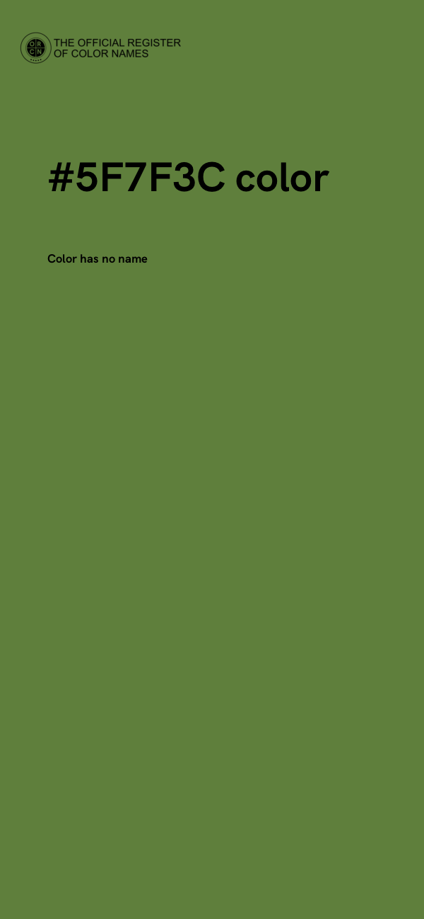 #5F7F3C color image