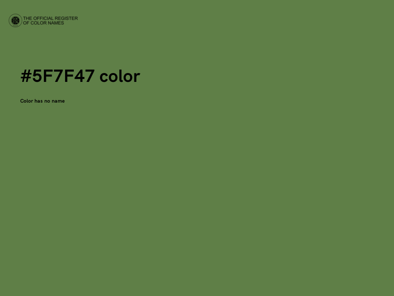 #5F7F47 color image