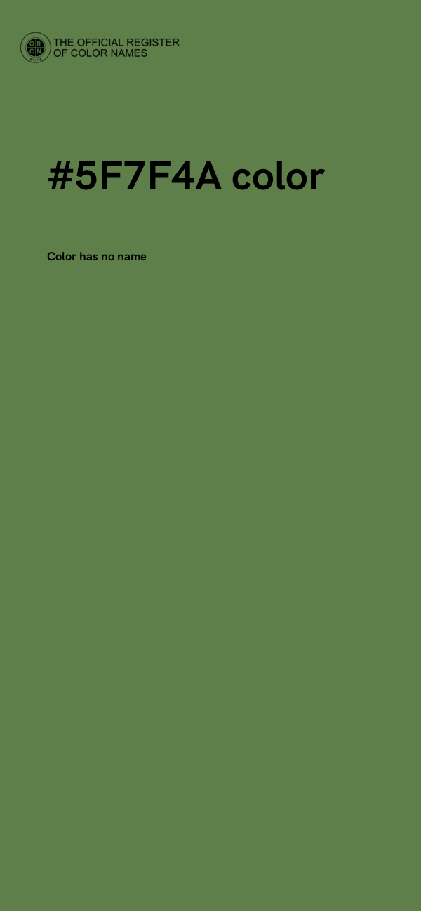 #5F7F4A color image