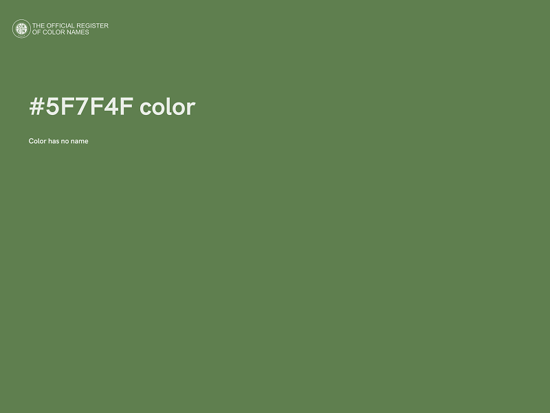 #5F7F4F color image