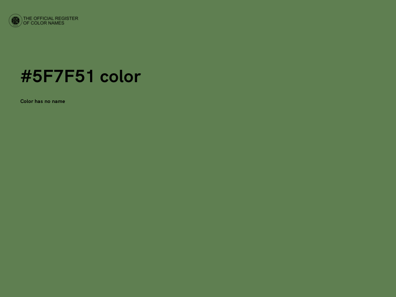 #5F7F51 color image