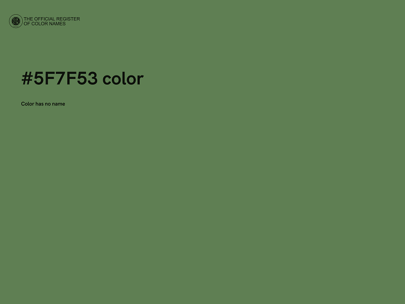 #5F7F53 color image