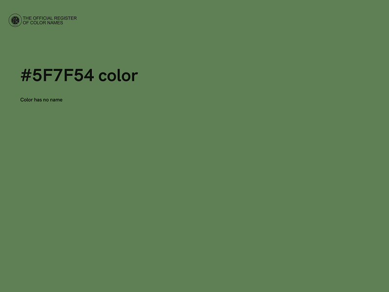 #5F7F54 color image