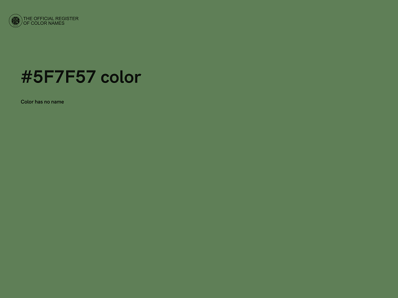 #5F7F57 color image