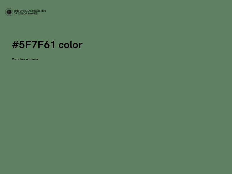 #5F7F61 color image