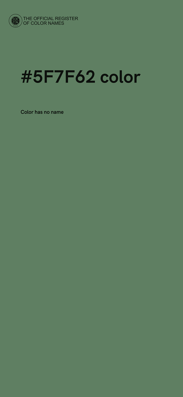 #5F7F62 color image