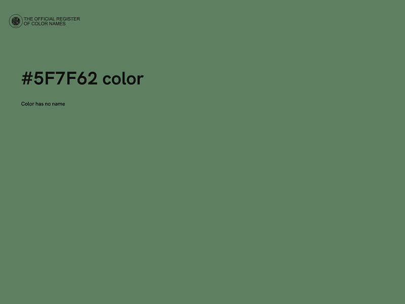 #5F7F62 color image