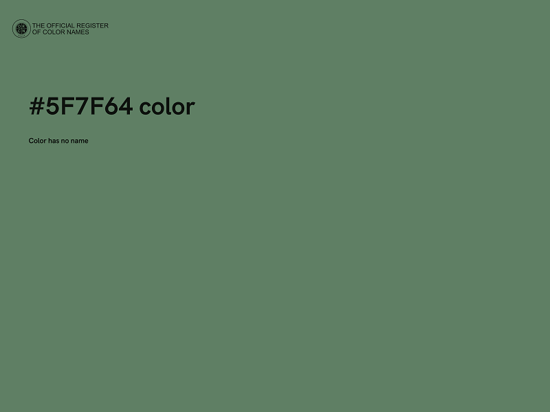 #5F7F64 color image