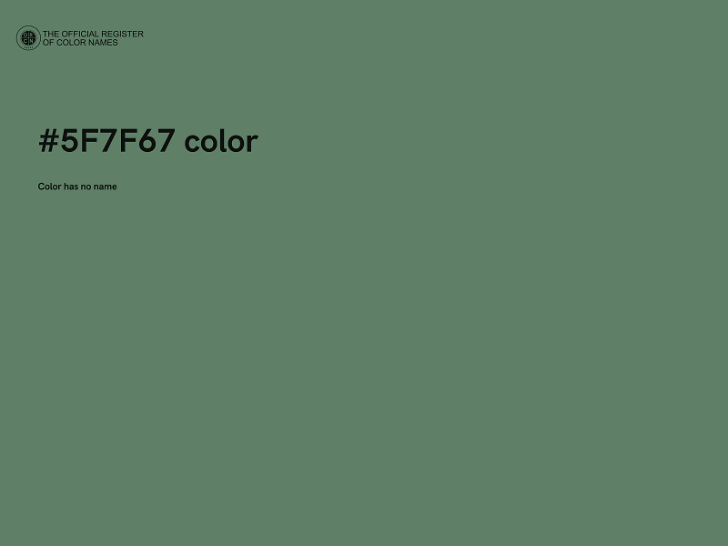 #5F7F67 color image