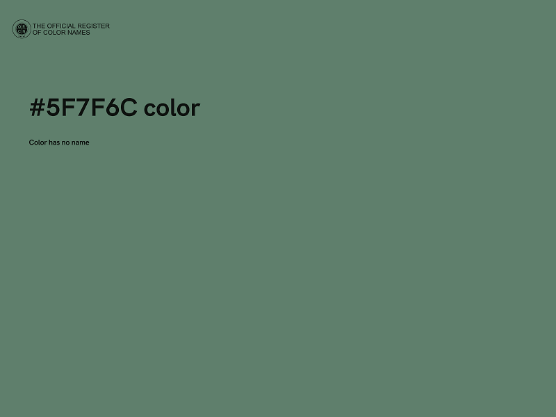 #5F7F6C color image