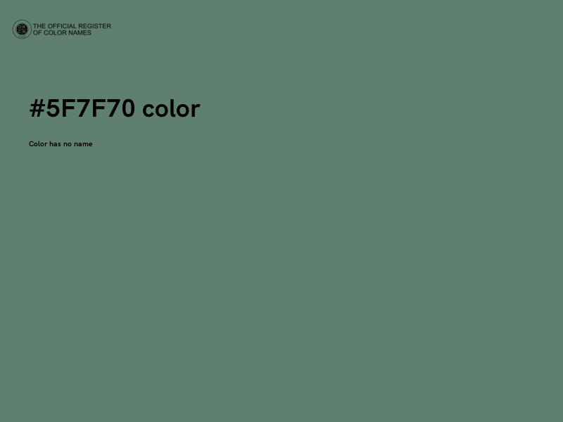 #5F7F70 color image