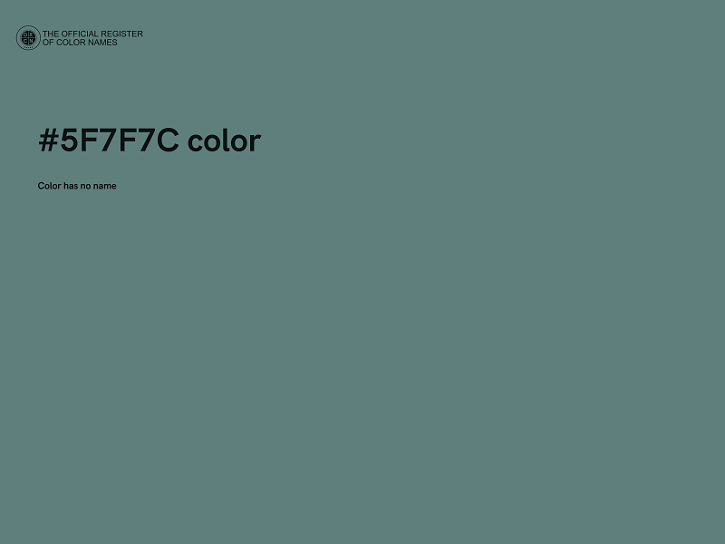 #5F7F7C color image