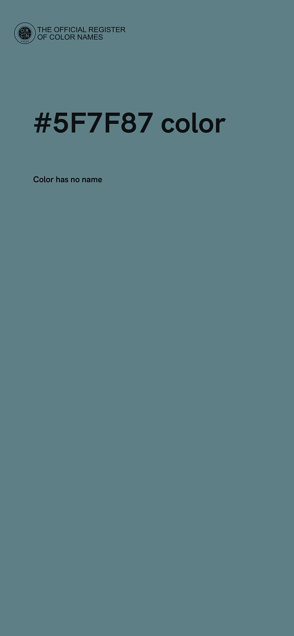 #5F7F87 color image