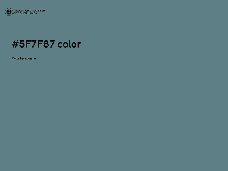 #5F7F87 color image