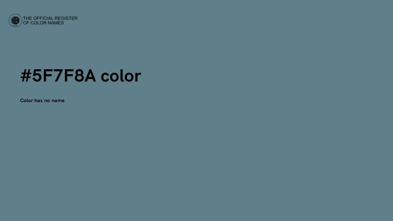 #5F7F8A color image