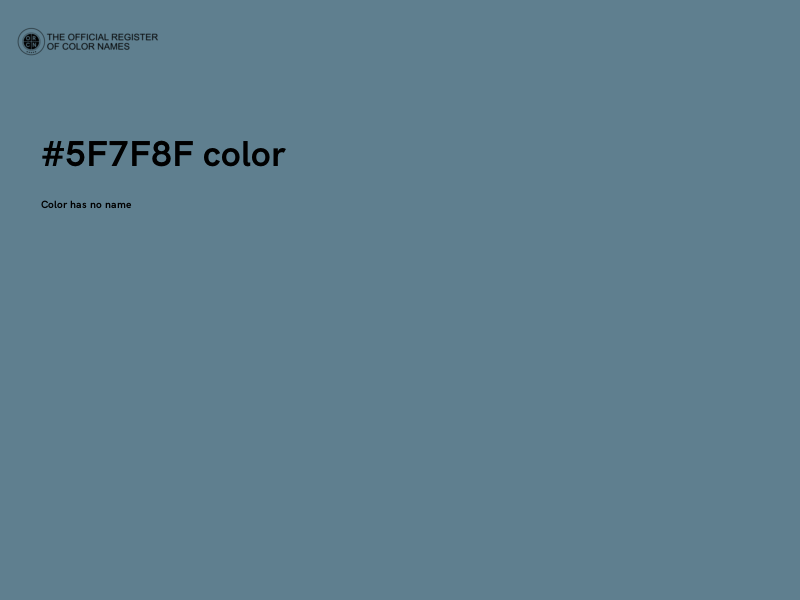 #5F7F8F color image