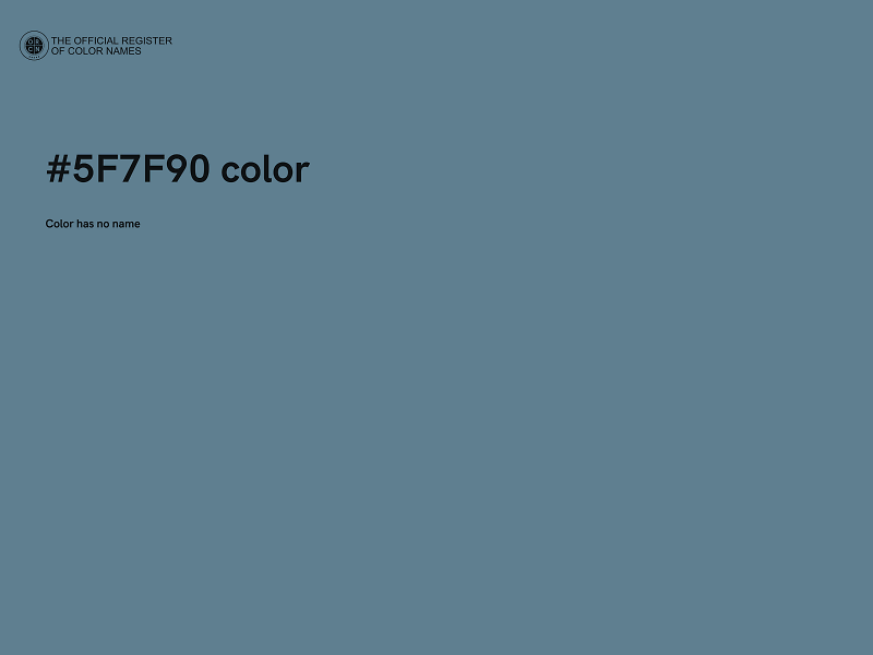 #5F7F90 color image