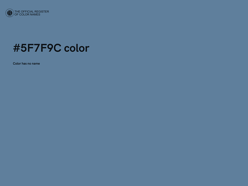 #5F7F9C color image