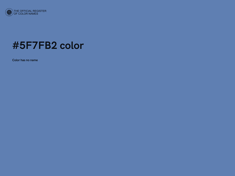 #5F7FB2 color image