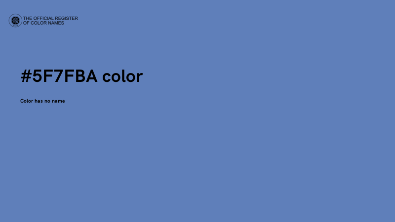 #5F7FBA color image