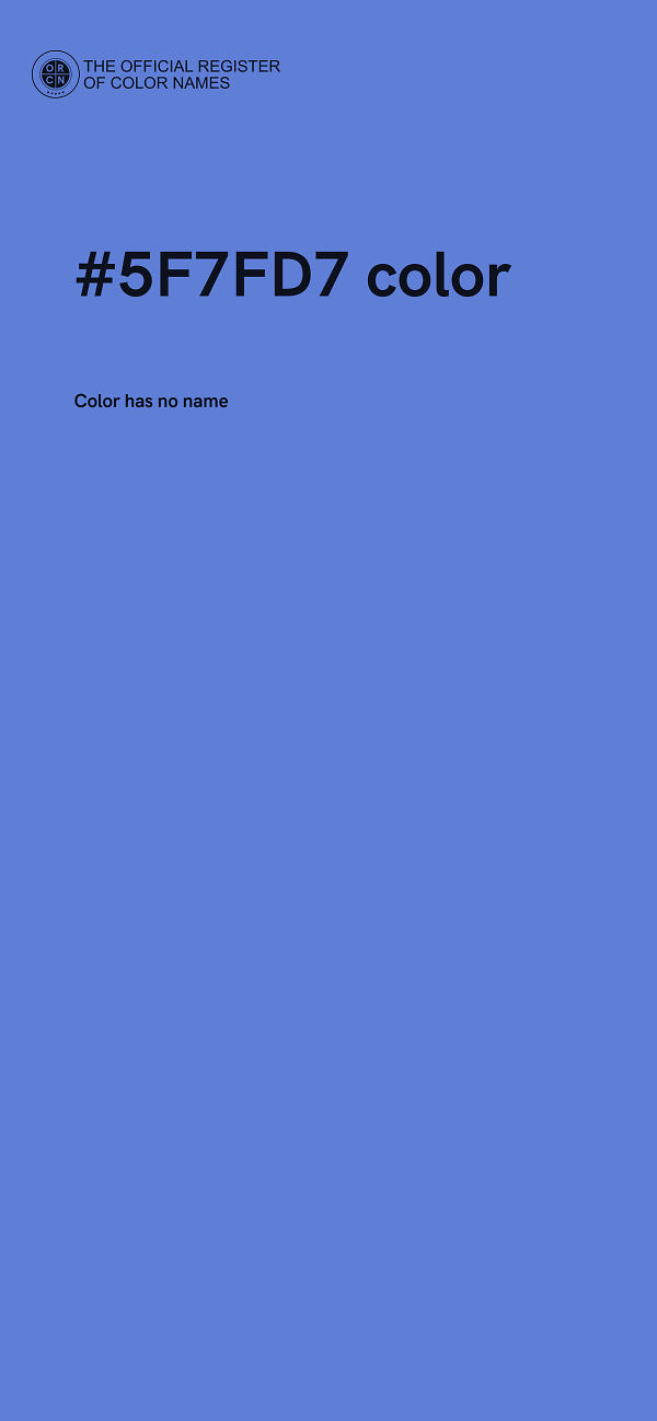 #5F7FD7 color image