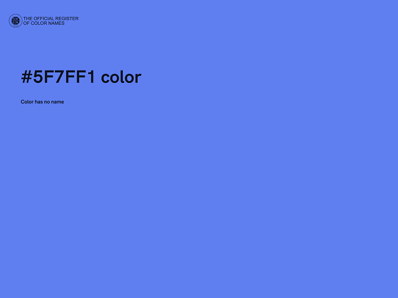 #5F7FF1 color image