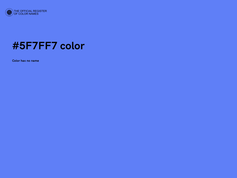 #5F7FF7 color image