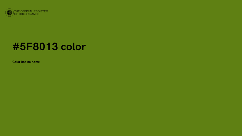 #5F8013 color image