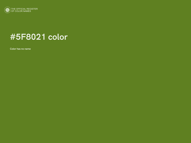 #5F8021 color image