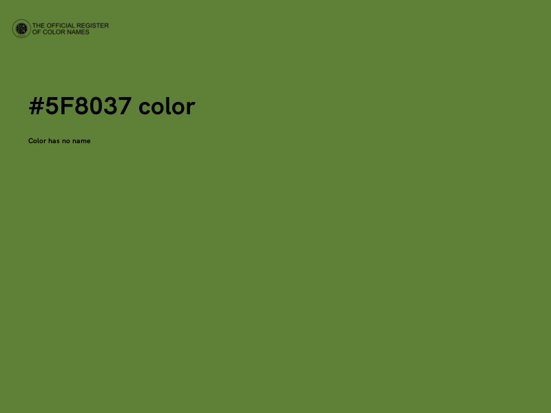 #5F8037 color image