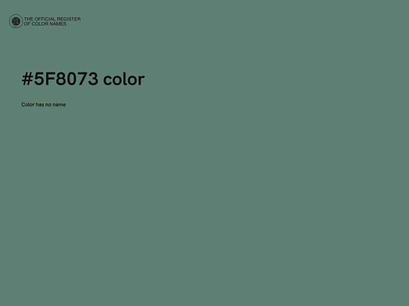 #5F8073 color image