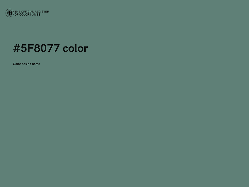 #5F8077 color image