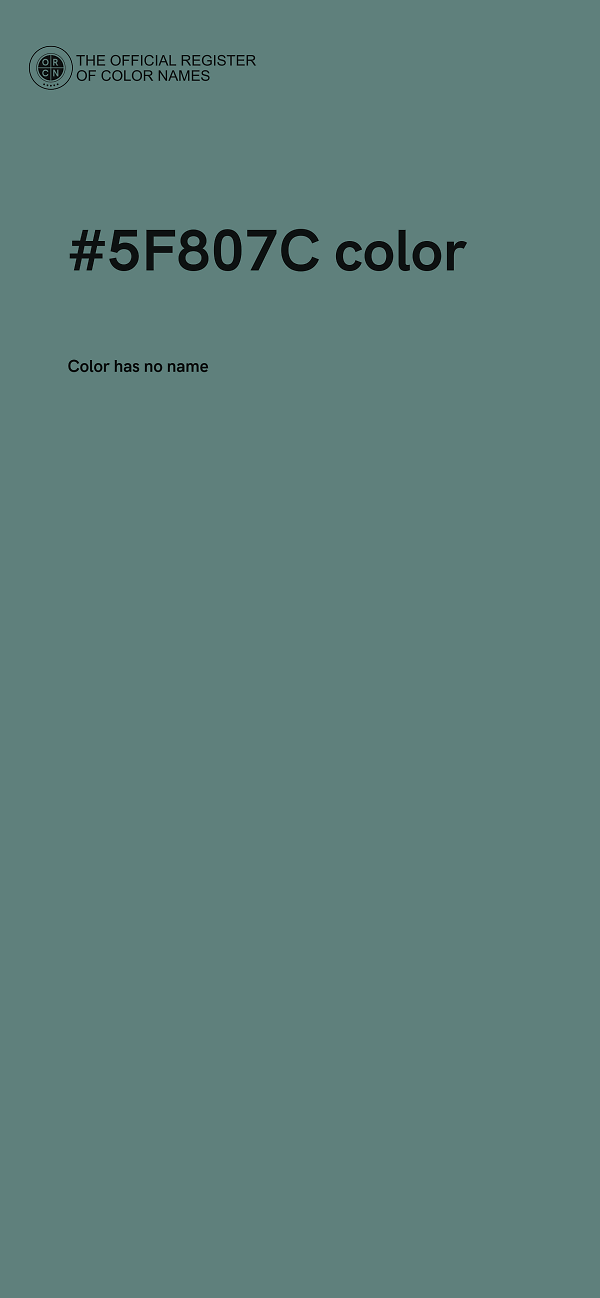 #5F807C color image