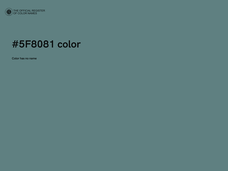 #5F8081 color image
