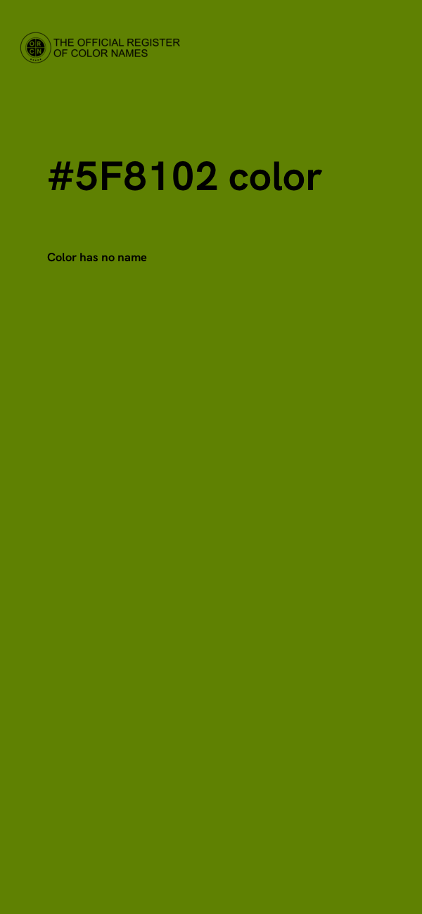 #5F8102 color image