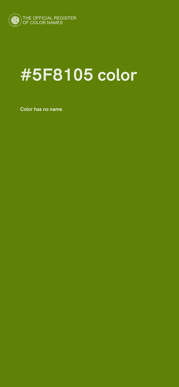 #5F8105 color image