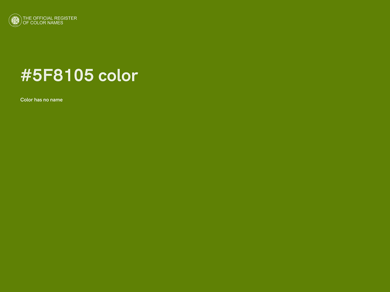 #5F8105 color image