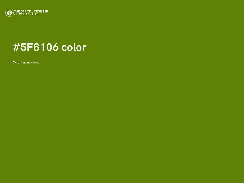 #5F8106 color image