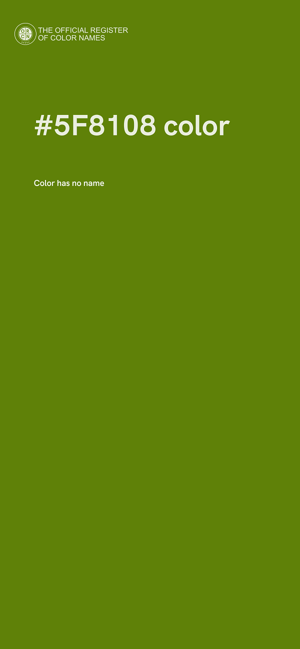 #5F8108 color image